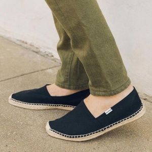 Soludos Men's Navy Suede Smoking Slipper - 11